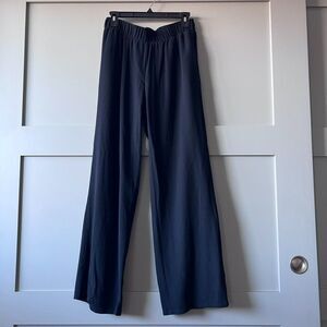 INC Women’s Pants Small Black Mid Rise Wide Leg Dressy Casual‎ Pocket Pull On